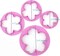 Big Peony Flower Cutters Set, Fondant Cake Gum Paste Flower Petal Cookie Cutter for Cake Decoration